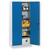Flügeltürschrank 890 grau verzinkt